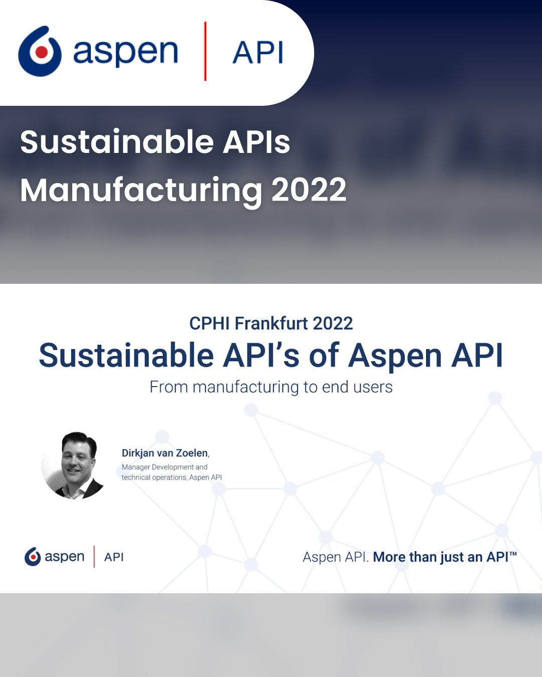 Sustainable APIs Manufacturing 2022