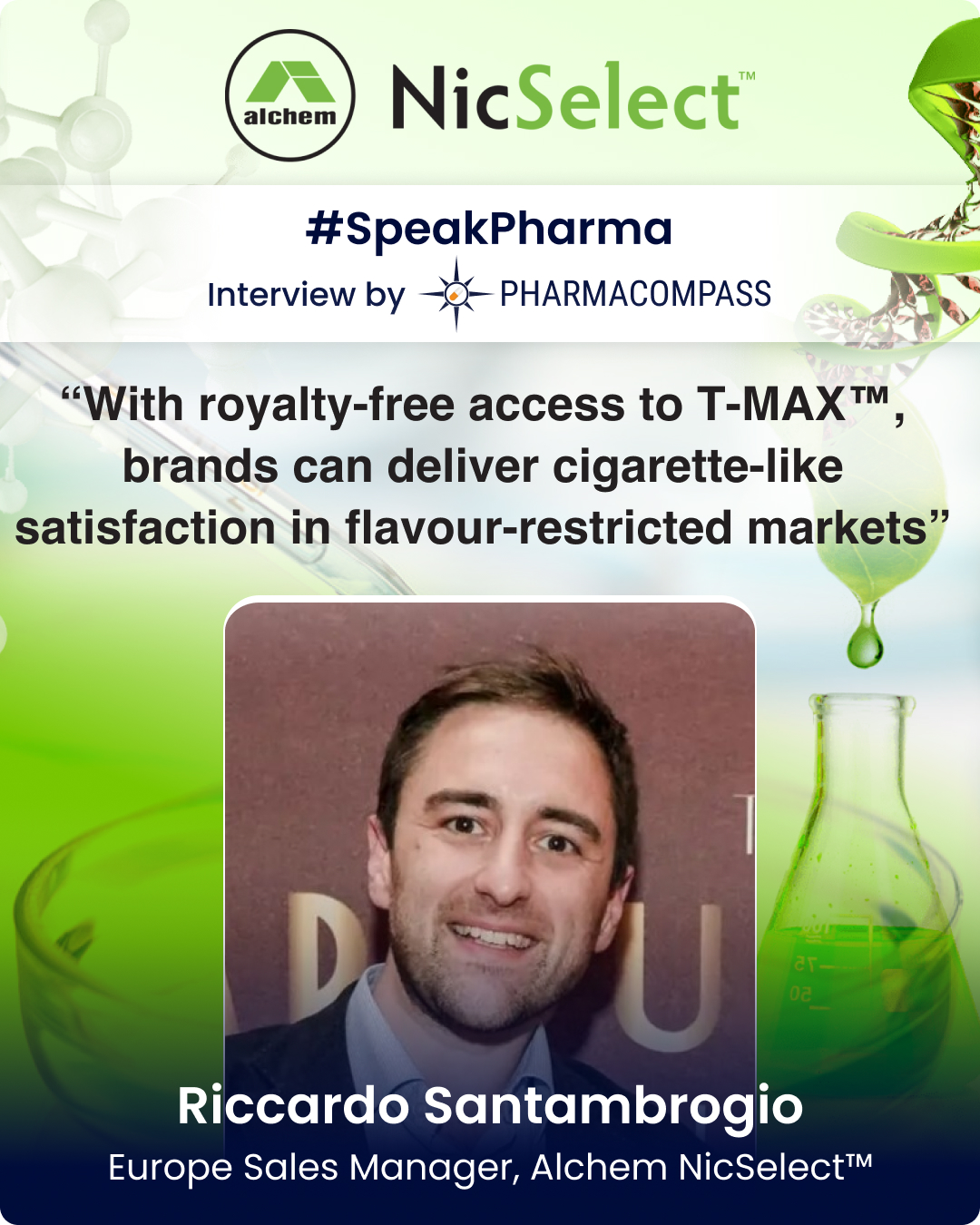 Alchem NicSelect™ grants customers royalty-free access to T-MAX™ tech for 3-in-1 vape satisfaction in flavour-restricted markets